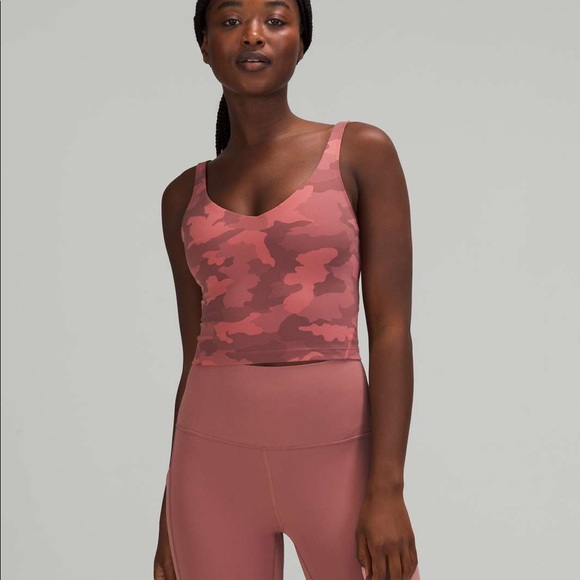 lululemon red camo align tank SIZE 2 - Picture 1 of 3
